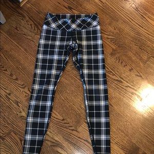 Lululenon High waisted plaid leggings
